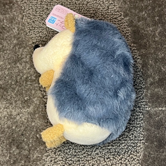 Daiso Toys Small Mini Hedgehog Plush Keychain Kawaii Japan Mascot